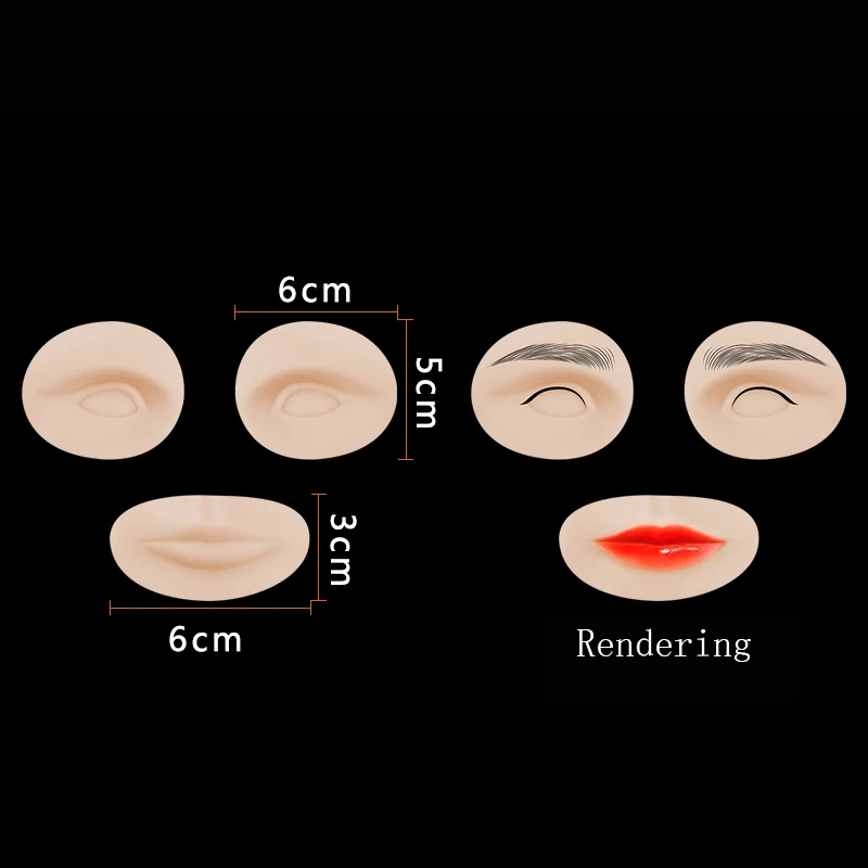 10 шт. искусственная кожа ложные брови пигмент бесплатно для микроблейдинга