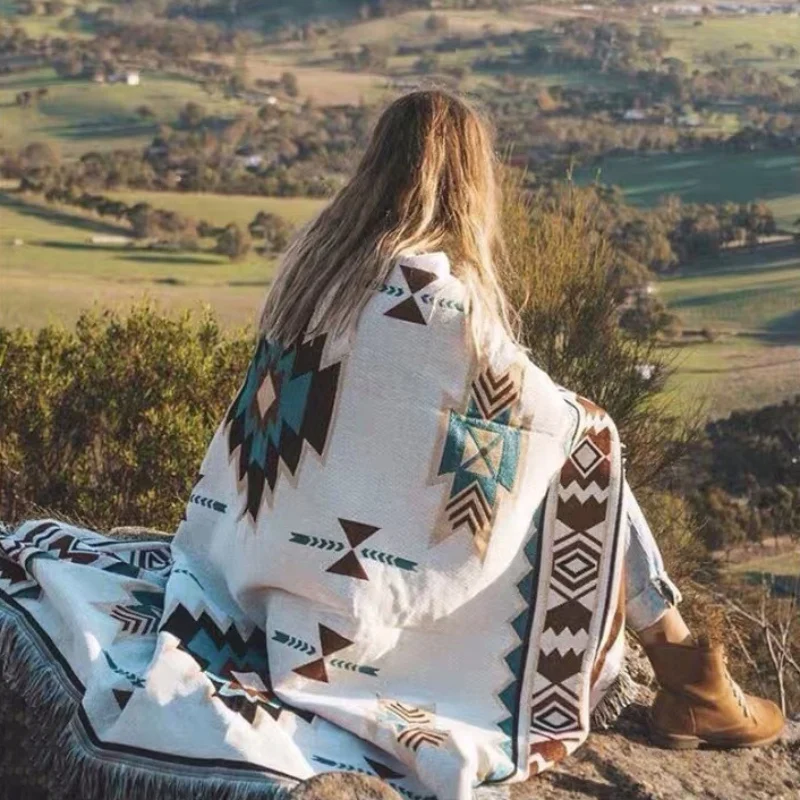 en Ucuz Ev Kanepe Havlu Kanepe Battaniyesi Hattı Battaniyesi, Oturma Odası Sandalye Kanepe Dekorasyon, Bohemian Püskül, Evrensel Tüm Mevsim