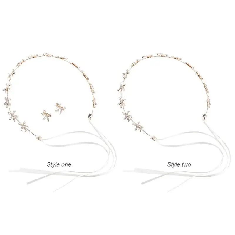 3 шт./компл. Морская звезда стразы аксессуары для волос свадебный головной убор