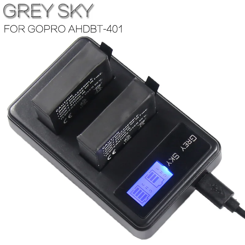 2 шт 1680mah hero 4 батарея+ ЖК USB двойное зарядное устройство для Gopro hero 4 батареи Go Pro hero 4 bateria аксессуары для экшн-камеры