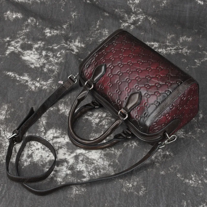 Новый ретро портфель деловая сумка на плечо из натуральной кожи для ноутбука