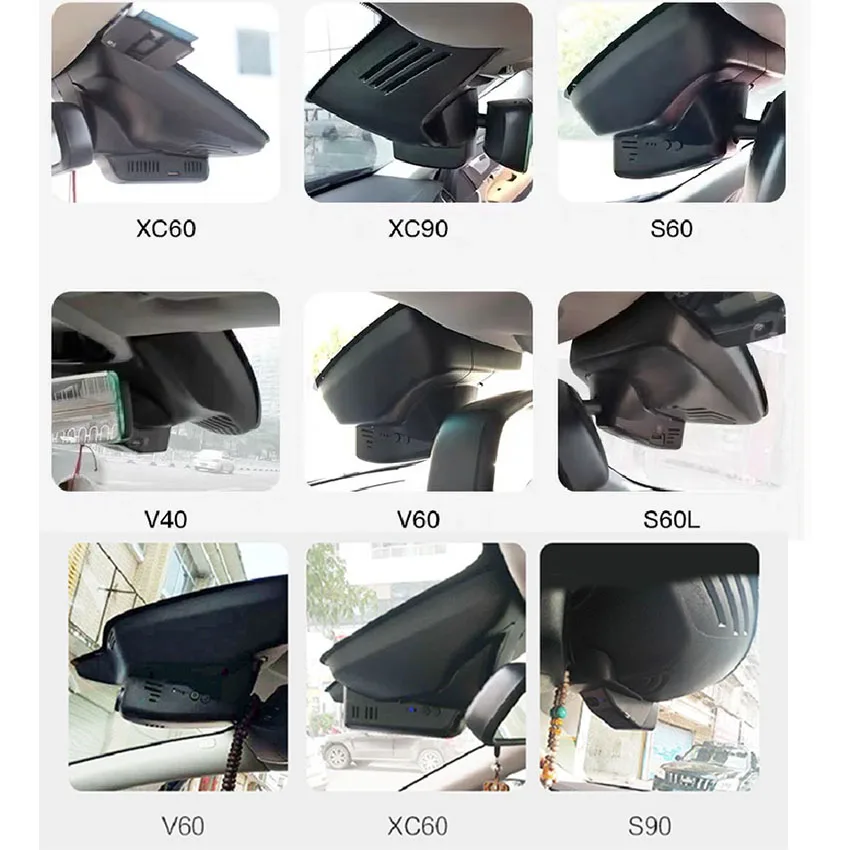 $59.34 Plug and play Dash Cam for Volvo XC40 XC60 XC90 S60 V60 S90 V90 V40 S80 XC70 Car Dvr 4K UHD Mini Camera WiFi Driving Recorder