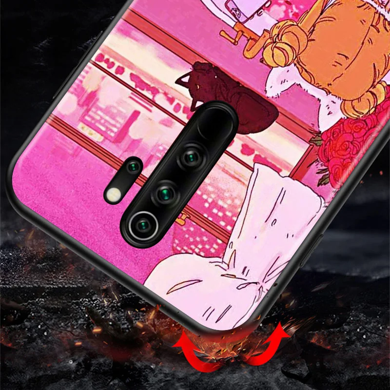 

Anime Lovely Magic Girl Moon For Xiaomi Redmi K40 K30T K30S K30i K30 K20 10X 9T 9i Pro 5G Black Phone Case