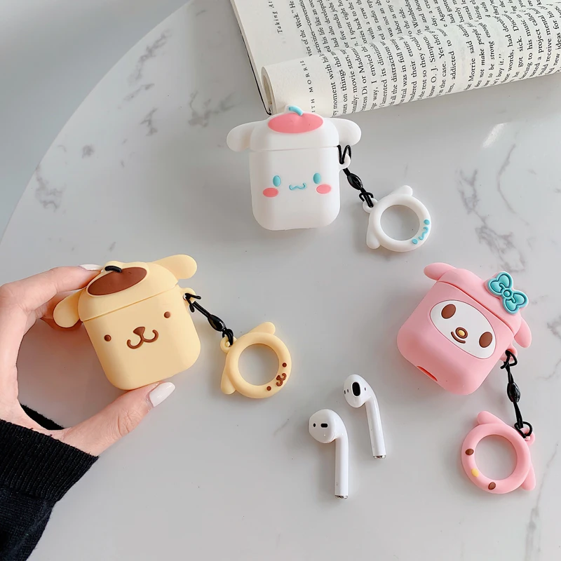 Новые Мультяшные беспроводные bluetooth наушники чехол для Apple AirPods силиконовые зарядки наушники Чехлы для Airpods 2 защитный чехол