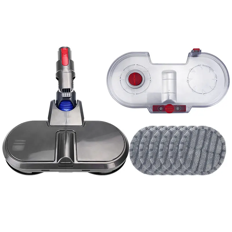 

Electric Wet Dry Mopping Head for Dyson V7 V8 V10 V11 Replaceable Parts with 6X Rag Water Tank Mop Head Mop Pads Water Cup