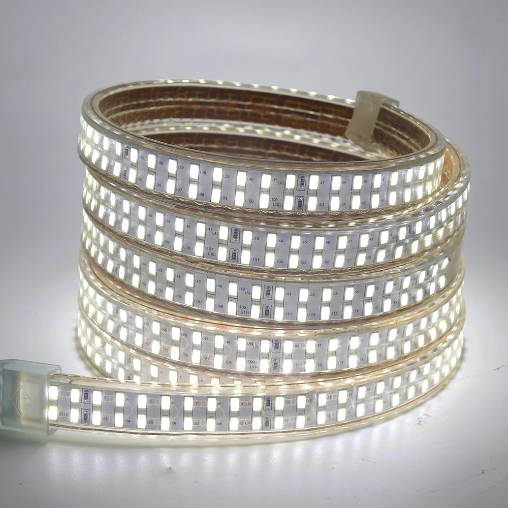 Суперъяркая 240 светодиодсветодиодный s/M СВЕТОДИОДНАЯ лента SMD 5730 220 В гибкая