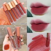 6 colors velvet air lip gloss milk shake lip glaze matte lipstick korean cosmetics moisturizing waterproof makeup maquillaje new