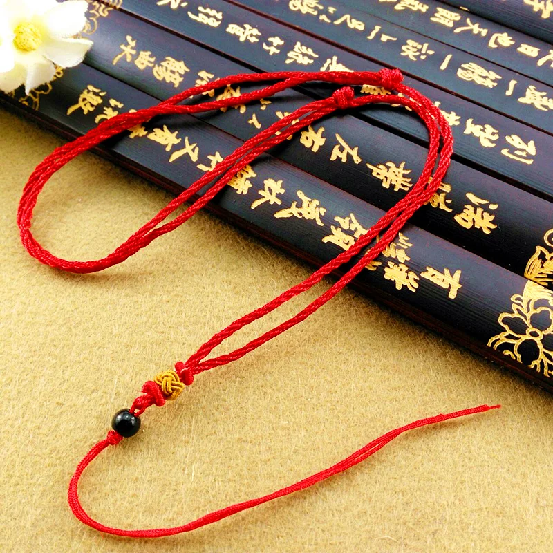 10 шт. ручной вязки ожерелье шелковая нить шнур с узлом для подвески-сетка желтая