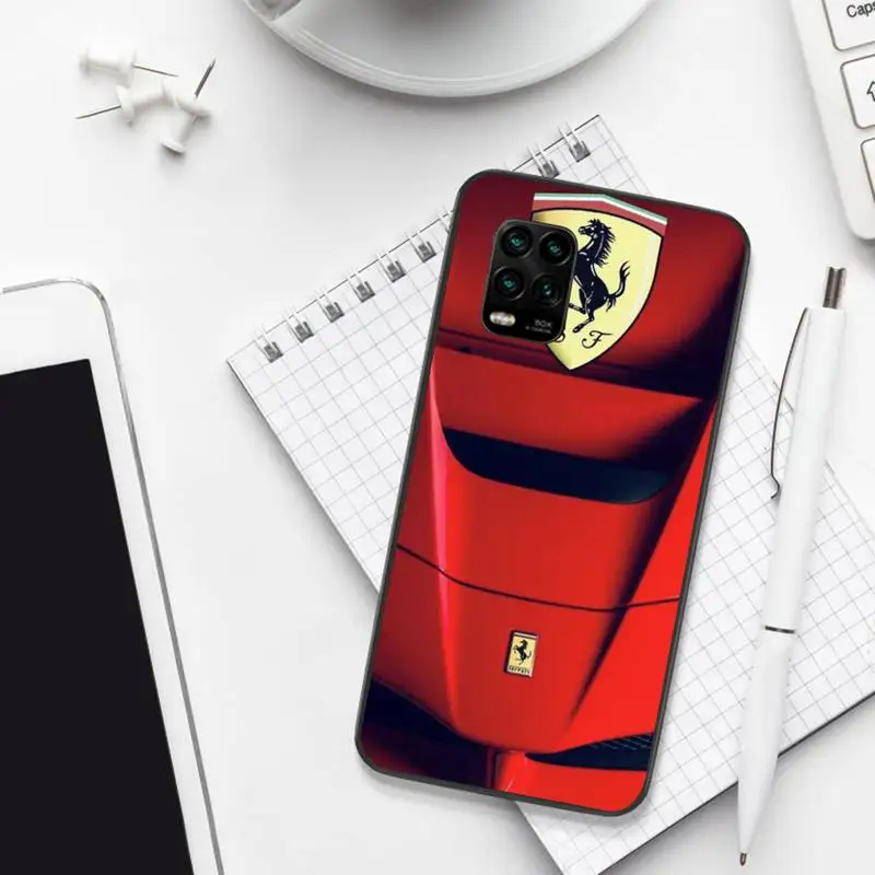

0 Luxury Car Ferrari Black Soft Phone Case For Xiaomi 8 9 Se 10 10pro Note 2 3 10 MIX2 S MAX2 3 F1 5X