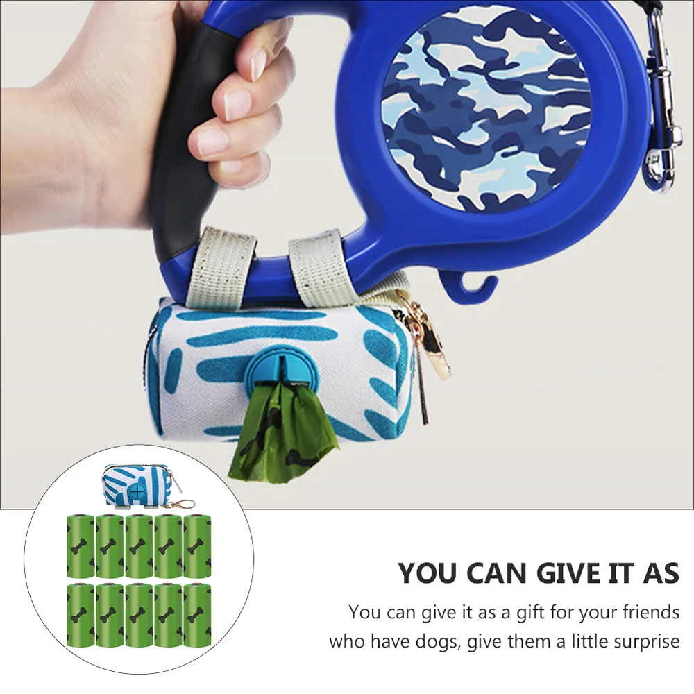 

Pet Dog Walking Waste Bag Dispenser Pouch Holder with 150 Waste Bags Pet Supply