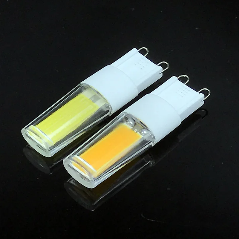 G9 5W 480lm 2609 COB 2700K 6400K Светодиодный точечный светодиод с регулируемой яркостью лампочки AC 220 V-240 V, G9 G4 база, кукурузная лампочка для домашнего освещения