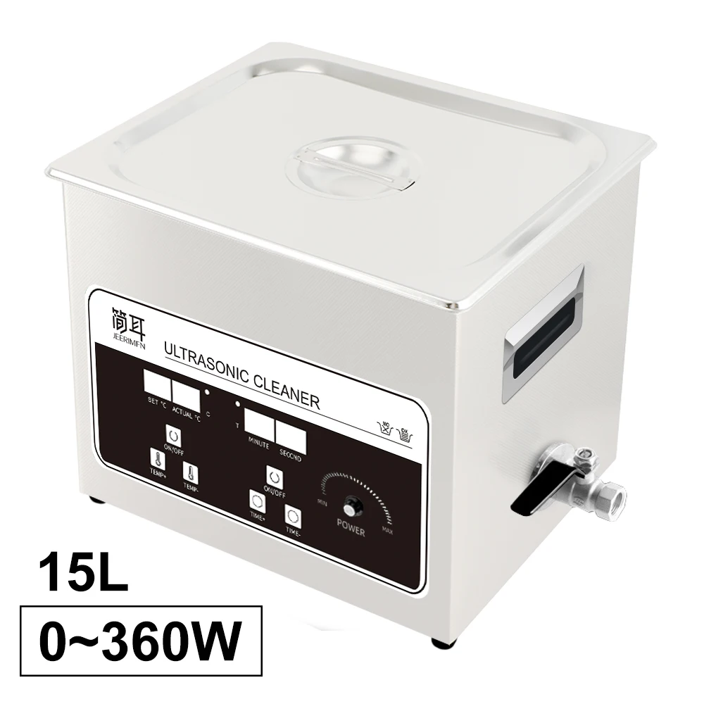 0 360 Вт Отрегулируйте промышленный ультразвуковой очиститель 15л лабораторные