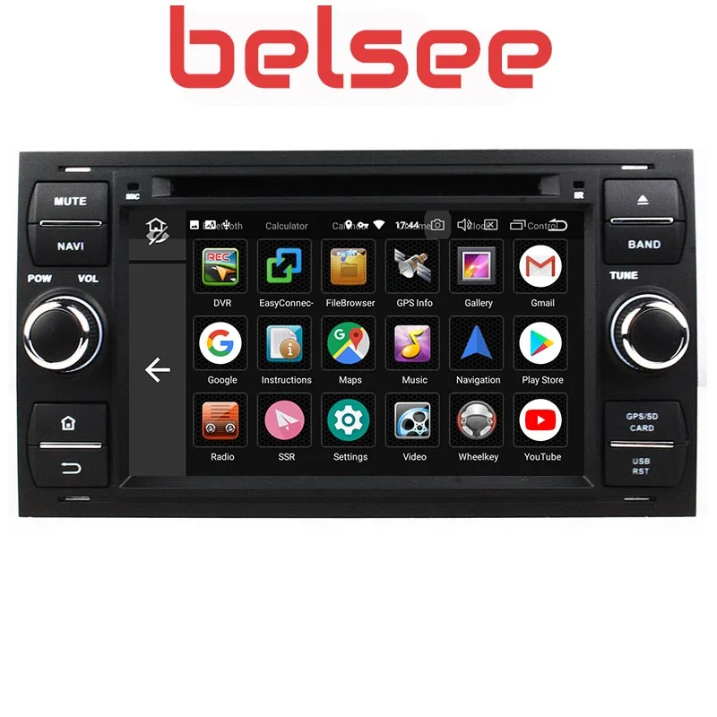 Belsee Android 9,0 автомобильное головное устройство Navi Радио gps для Ford подключения S-MAX C-MAX Fiesta Galaxy Mondeo Fusion Kuga транзит для фокусировки