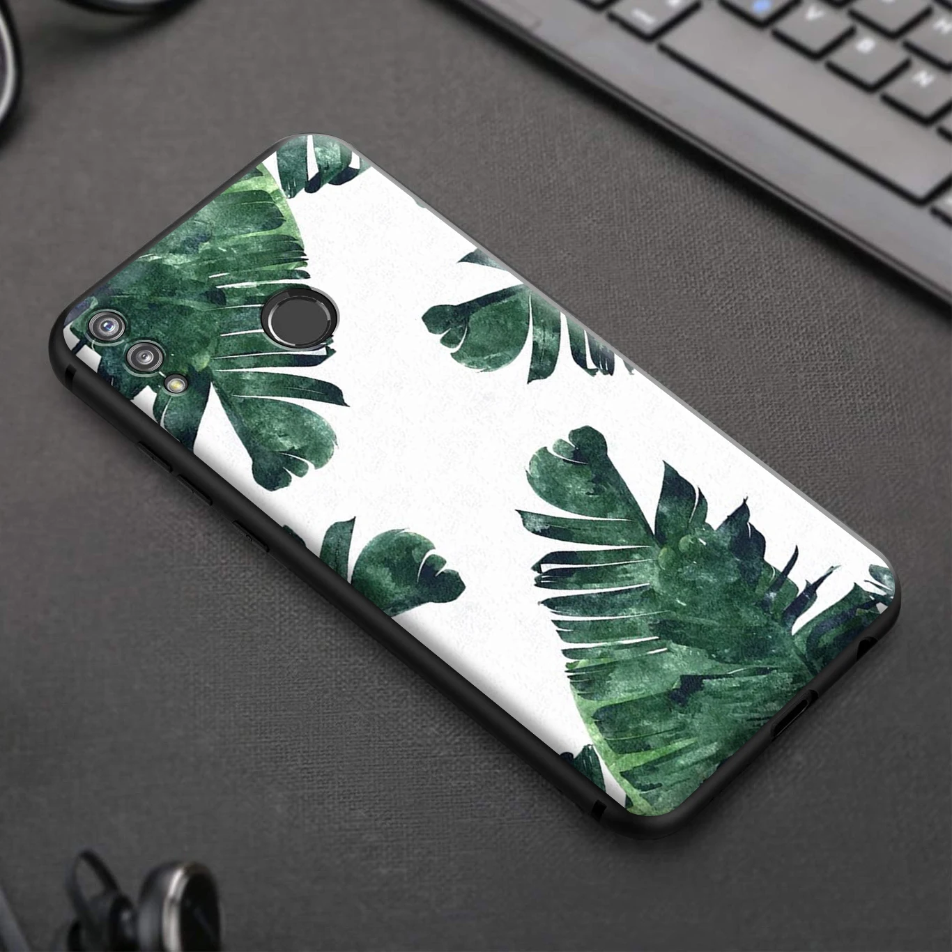 Силиконовый чехол Plants Cactus Banana Leaves для Huawei Honor V30 30 8 8A 8X 8C 9 9X 10 Note View 20 20S Pro Lite|Бамперы|