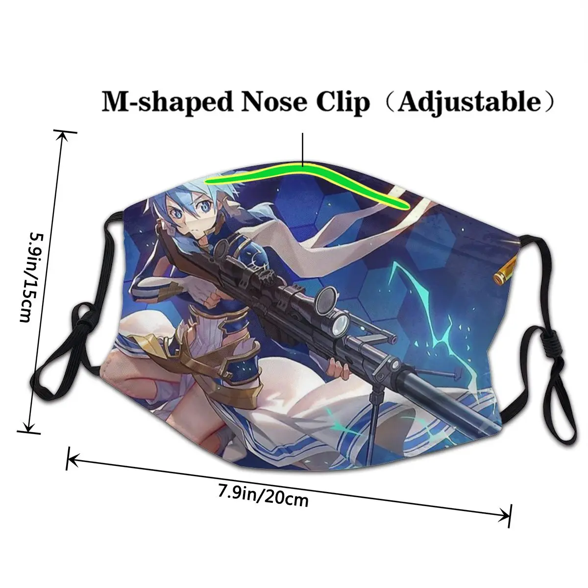 Sinon Solus The Sun Goddess унисекс Пыленепроницаемая маска Alicization Kirito аниме серия защита