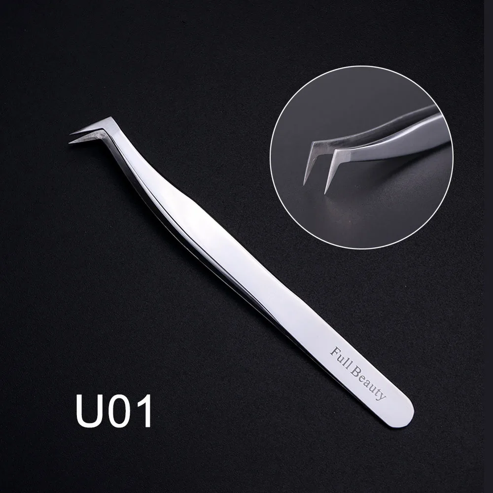 U01 1 шт. точные пинцеты для цветов, нержавеющие щипцы для бровей, зажимы для наращивания ресниц, триммер для завивки для макияжа, инструмент для дизайна ногтей, LYU01-05 - Цвет: U01