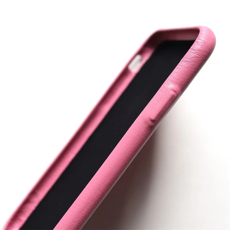 Роскошный чехол для телефона из натуральной кожи наппа iPhone X 7/8 Plus тонкая задняя