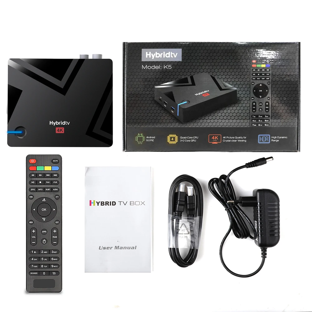 

K5 Amlogic S905X3 Smart TV Box Dual WIFI DDR3 2GB/16GB 4K HD Android 9.0 4K Media Player Set Top BOX