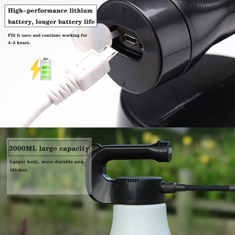 Напольные ботинки портативный длинный сопло опрыскиватель Электрический полив