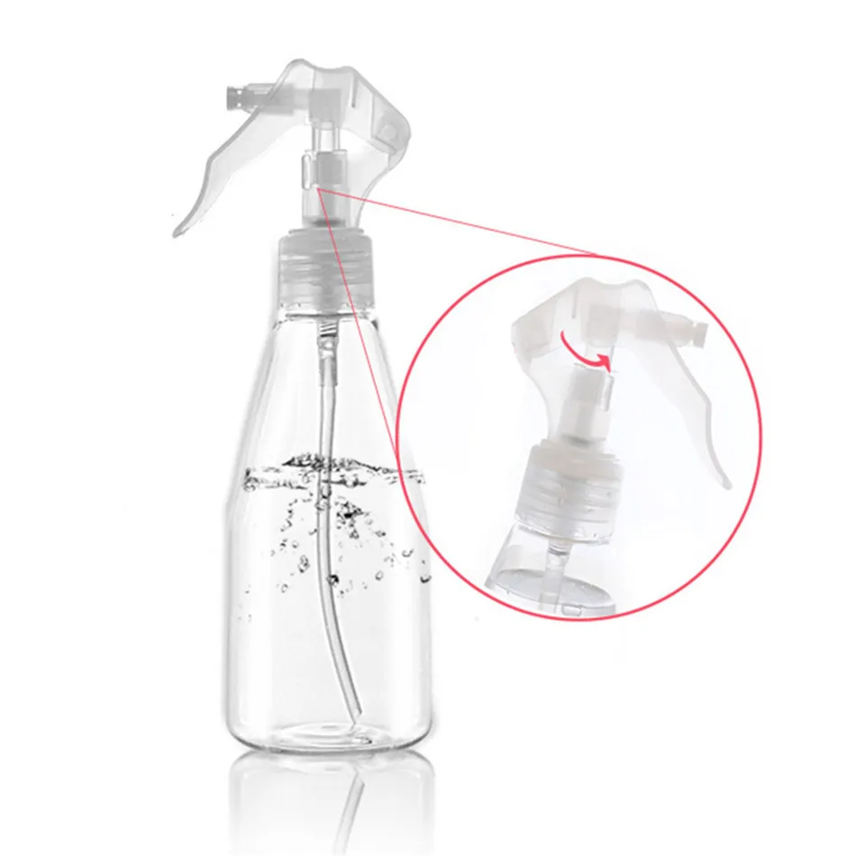 

4PCS 200ml Empty Spray Bottle Transparent Plastic Small Clear Watering Can Watering Gardening Tool Sprayer Watering Spray Hot
