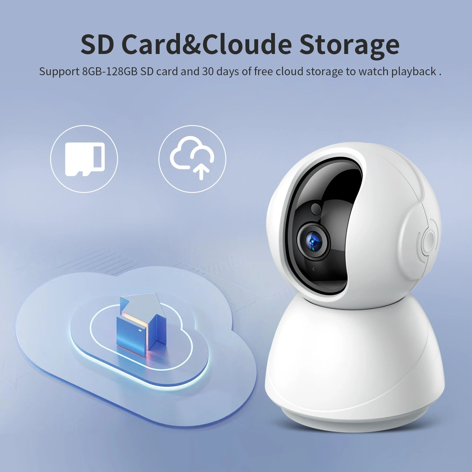 

1536P 1080P Wifi Indoor IP Camera Motion Detection Night Vision Activity Alerts V380 Cam For Home/Cats/Pets/Cloud