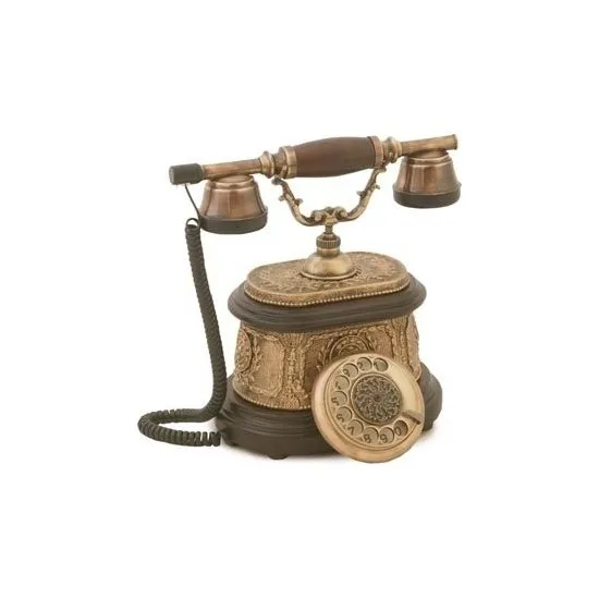 Antigo do Estilo Antigo da Reprodução de Madeira da Fortaleza de Anna Telefone Clássico Bell