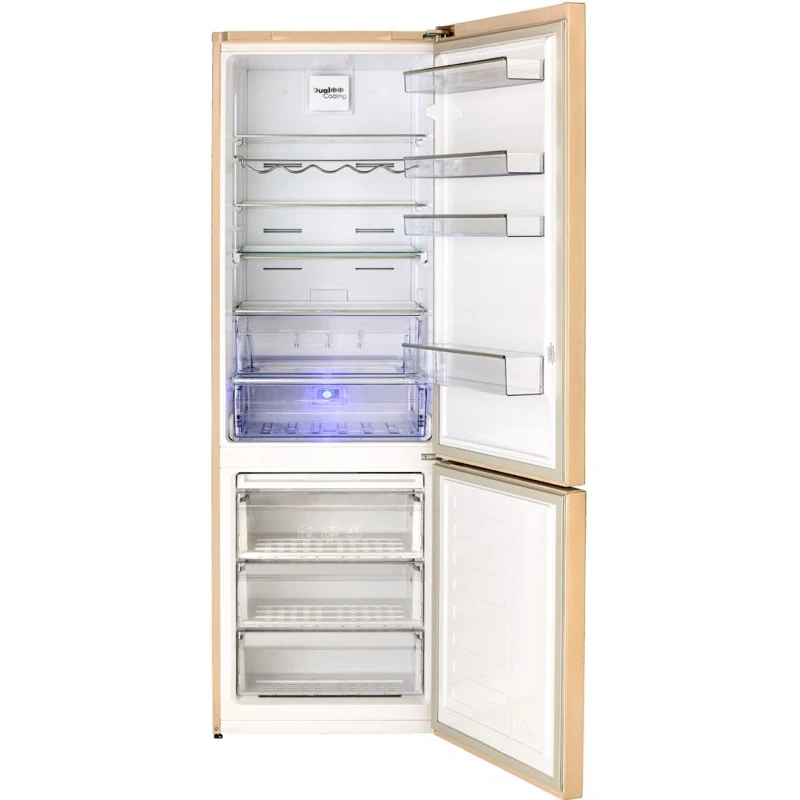 Холодильник BEKO RCNK356E20SB двухкамерный бежевый | Бытовая техника