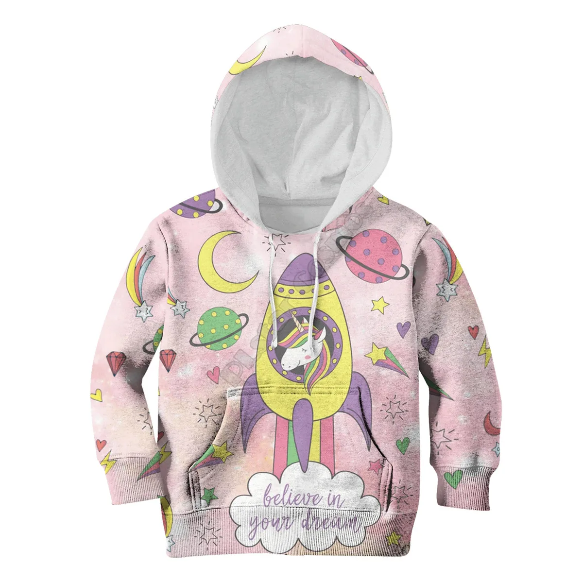 

Unicorn Believe In Your Dream 3D Printed Hoodies Kids Pullover Sweatshirt Tracksuit Jacket T Shirts Boy Girl Cosplay 01