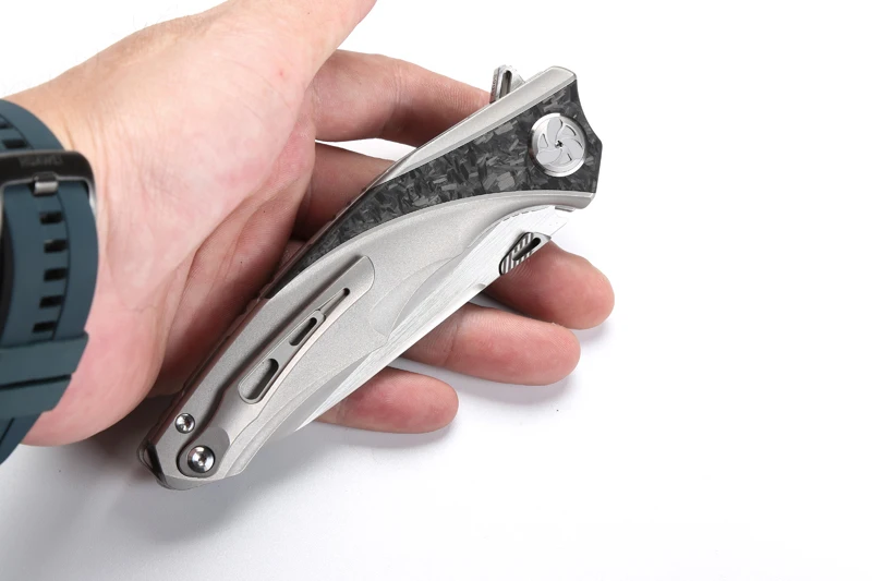 LiBinGEDC, складной нож Raptor Flipper, титановая ручка S90V, лезвие, для улицы, тактические, для кемпинга, ножи для выживания, инструменты для повседневного использования