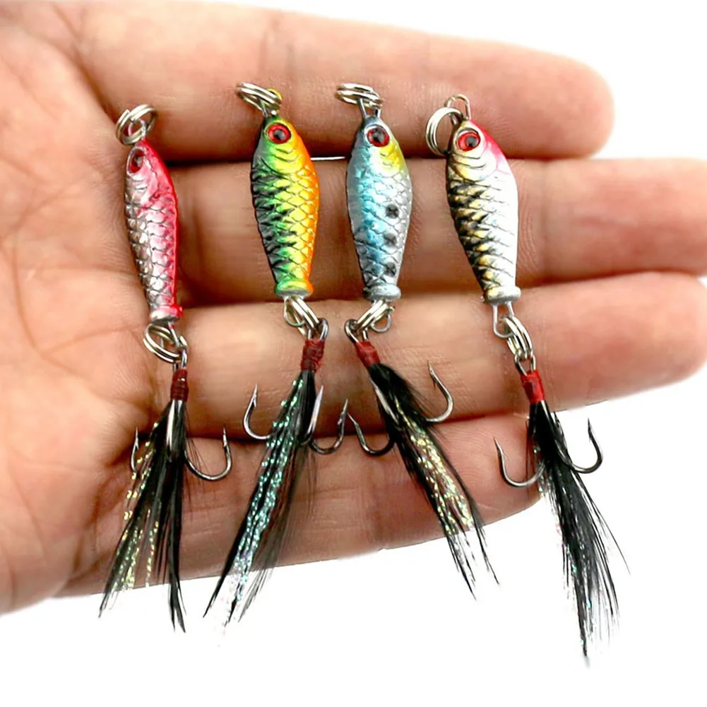 

1pc Saltwater Hard Metal Lures 3.2cm/5g Bionic Color Small Lead Fish Full Metal Hard Bait Iscas Pesca Fish Tackle Accessories