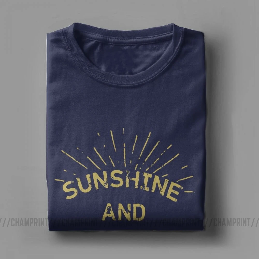 Мужская футболка Sunshine And Tennessee Повседневная с вырезом лодочкой и надписью Whiskey