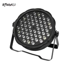 Монохромный пластиковый плоский светильник DJWORD 54 RGBW DMX512 с линейным эффектом затемнения подходит для прослушивания музыки в KTV, баре, ресторане