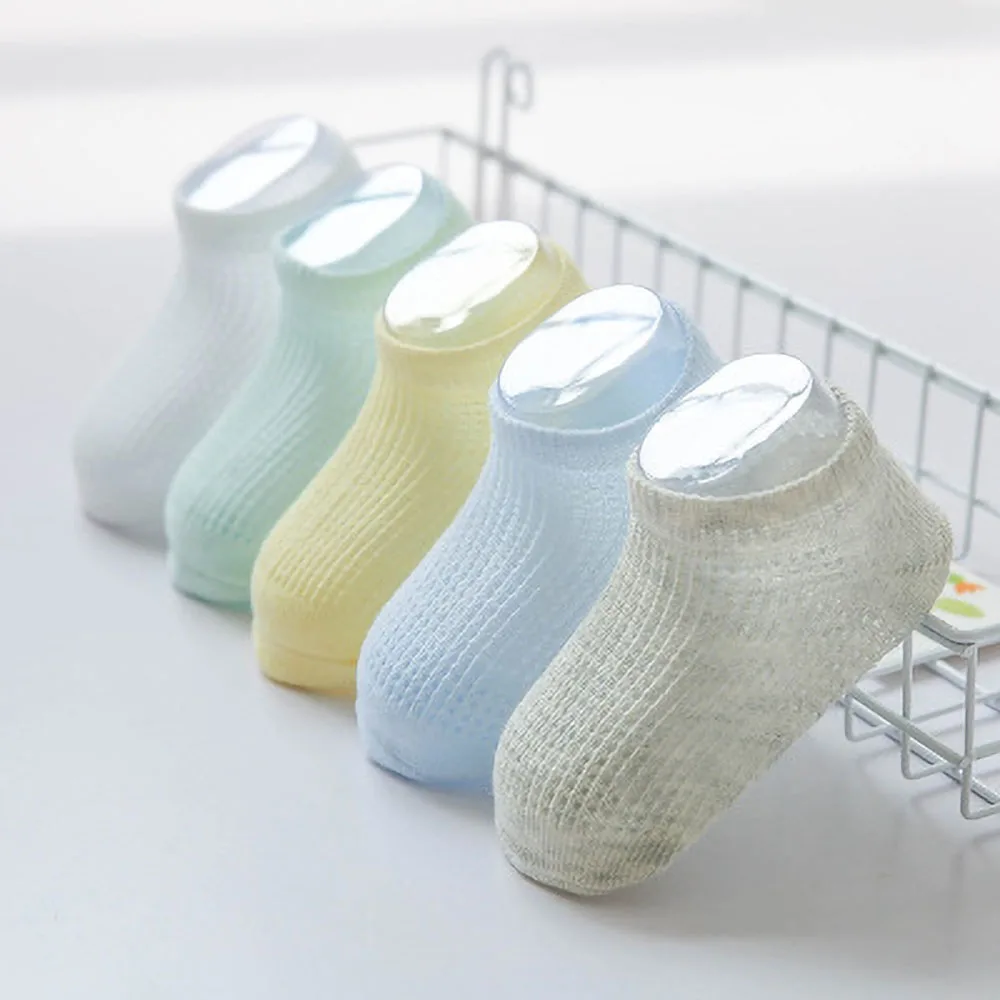5 пар/лот От 0 до лет тонкие короткие носки для маленьких девочек Хлопковые