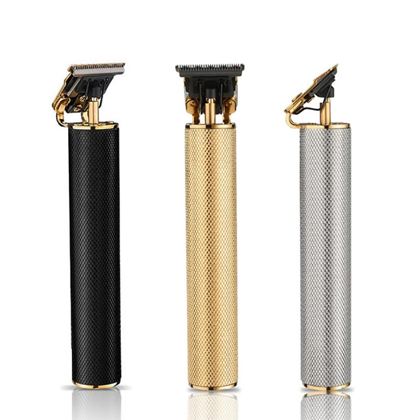 Professional Electric Cordless Hair Trimmer, Rechargeable T-Blade Hair Trimmer for Hair Cutting Men Baldhead Beard Shaver