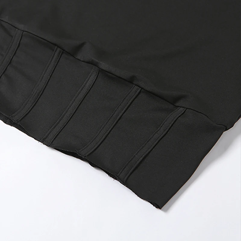 

Plugalong Skinny Sportswear Tracksuits For Women Crop Tops Trouser Suits Black Sleeveless Two Piece Set Outfits Summer Casual