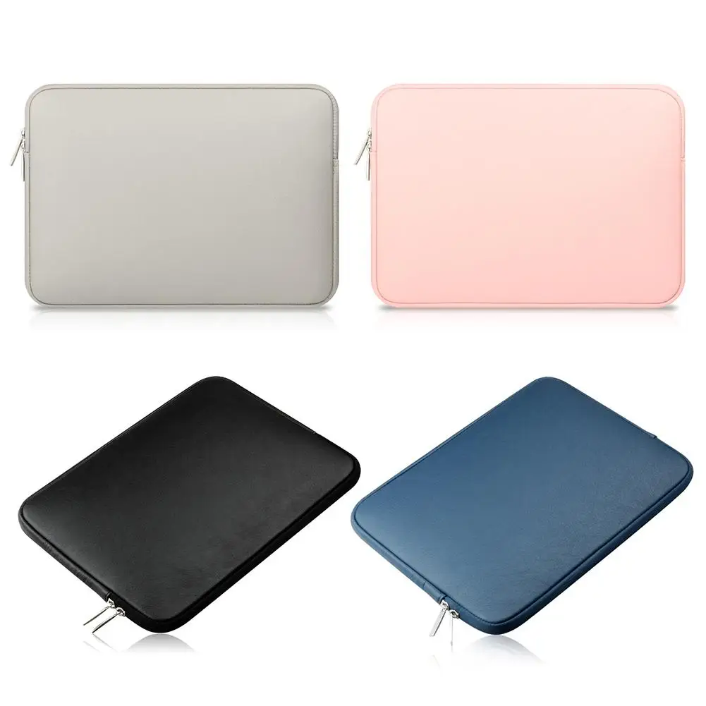 

Faux Leather Laptop Handbag Notebook Protection Storage Bag Case for Macbook