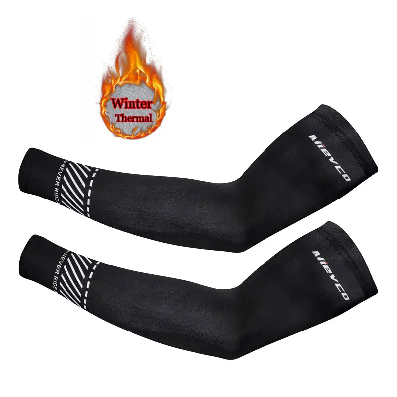 Mieyco-Manga térmica De lana para ciclismo, calentador De brazos para bicicleta, mantiene el calor, para hombre y mujer