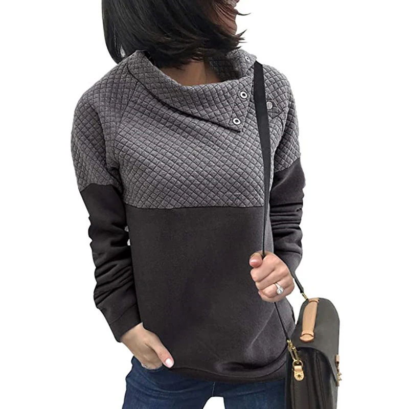 

Женский пуловер с V-образным вырезом, на пуговицах