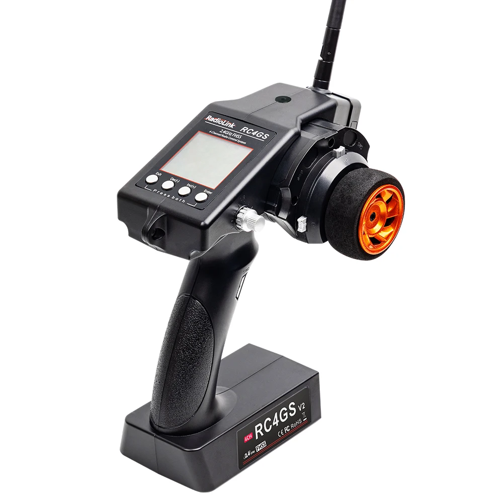 Контроллер автомобильный RadioLink RC4GS V2 2 4G 4-канальный передатчик + гироскоп R6FG