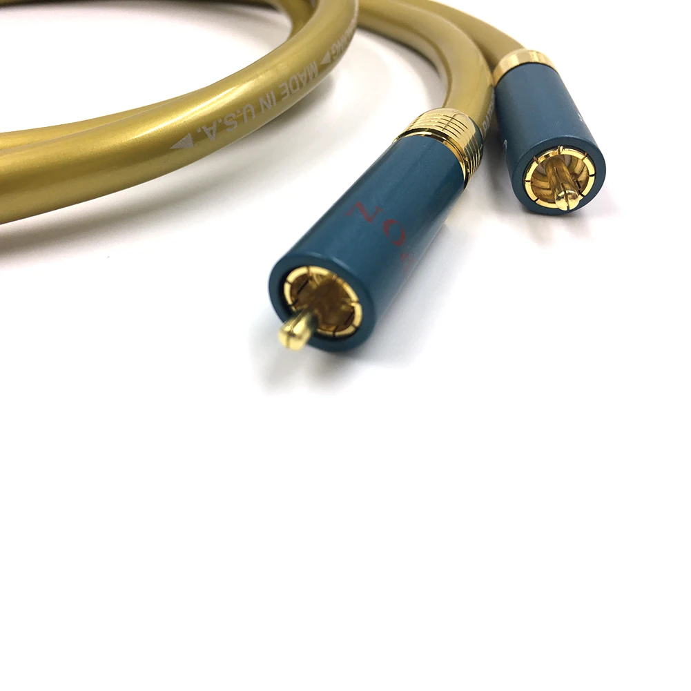 Холдейн пара hi-fi Тип-1 позолоченный штекер RCA аудио кабель 2RCA со штыревыми