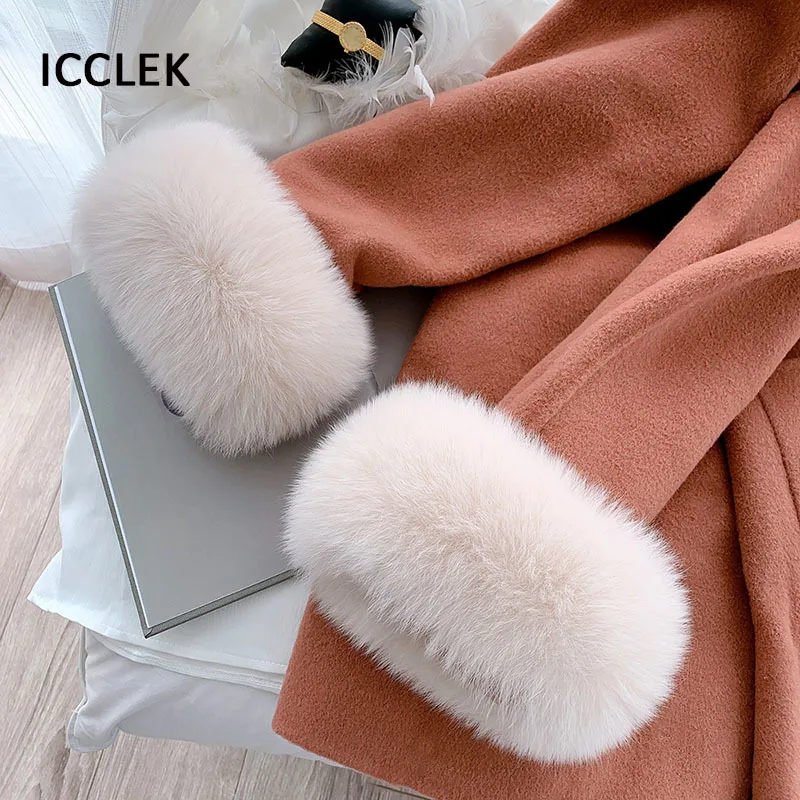 100% Real Fox fur Cuffs Warmer Wrist Cuff Fur Sleeves For Women Coat Genuine Fox fur Arm Cuffs Lady Bracelet Real Fur Wristband
