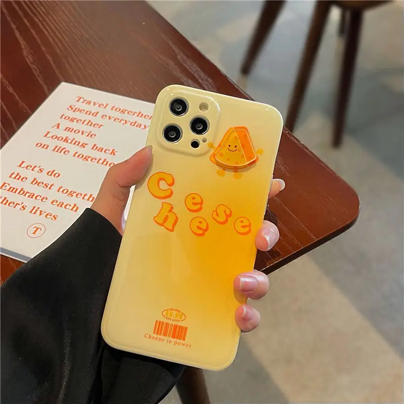 

Чехол для iPhone 12, 11, X, XR, XS Pro Max, 7, 8 Plus, SE 2020, с вращающимся рисунком сыра