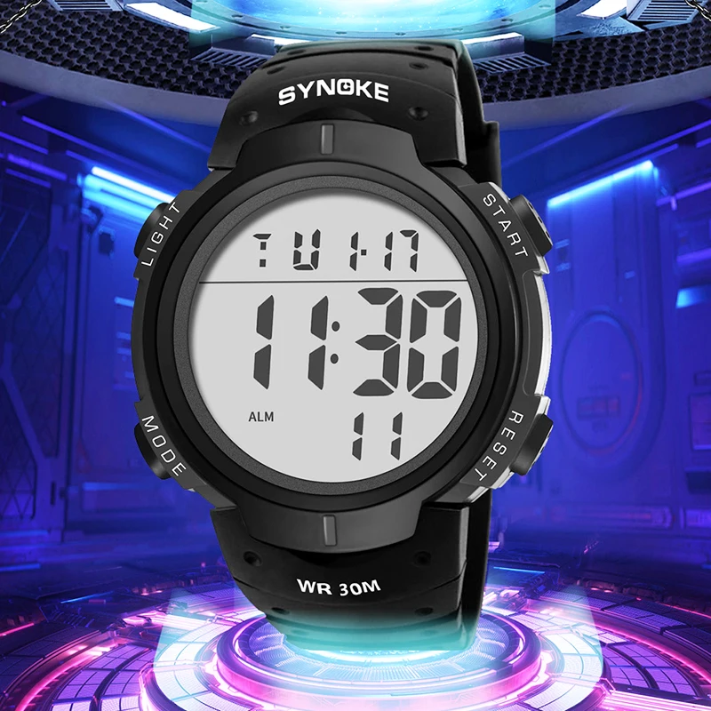 

Luxury Watches Men Military Sport Watch Waterproof LED Electronic Clock Men Digital Watch Simple Big Dial Wristwatch Reloj Mujer