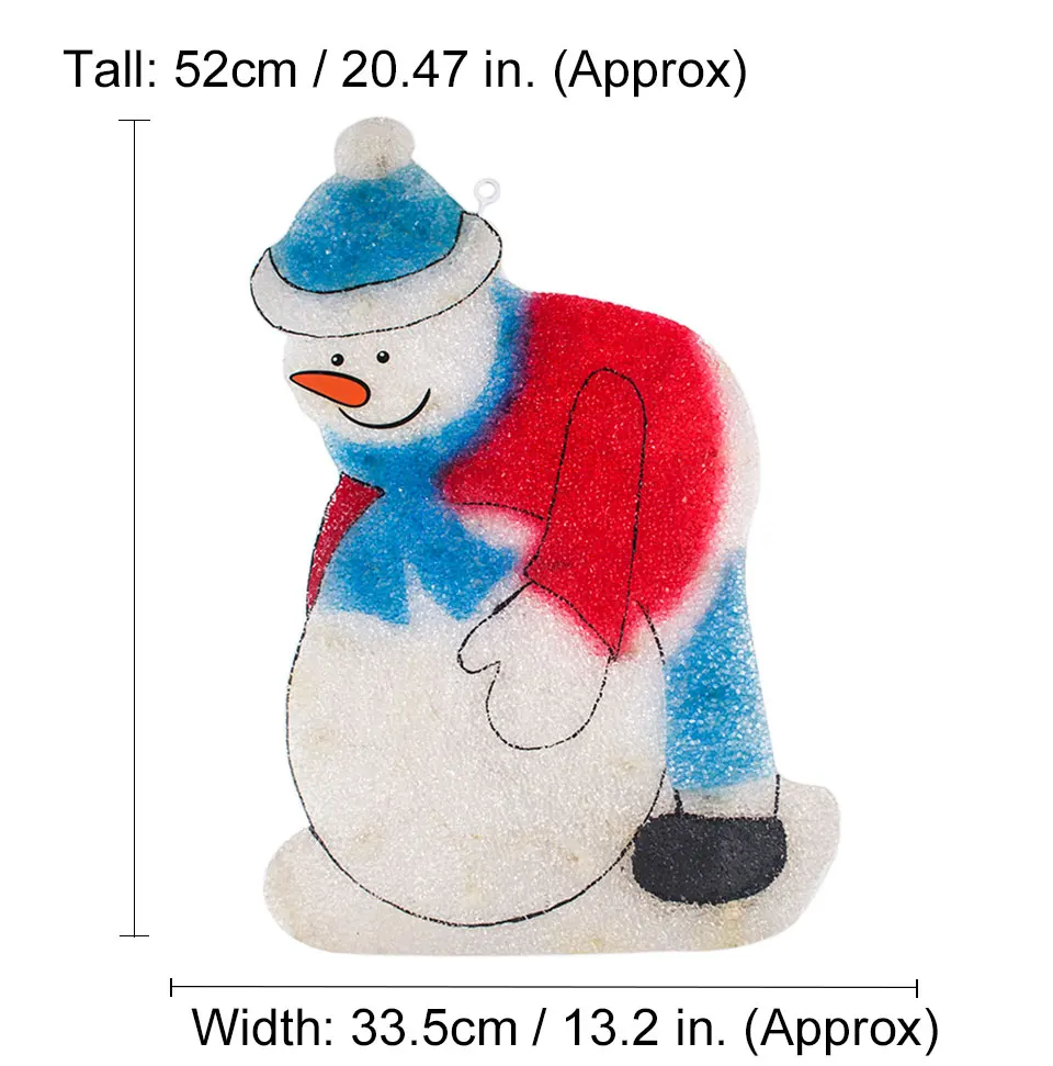 Toprex 2D navidad снеговик рождественские светодиодные фонари украшение рождественское оконное освещение декоративное освещение для дома