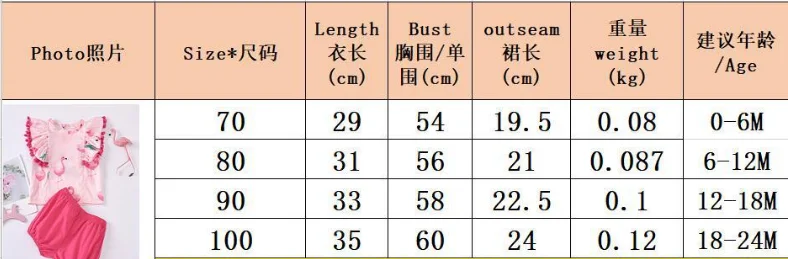 2020 для маленьких девочек одежда детей комплект из 2 предметов с рисунком Фламинго
