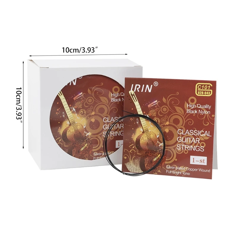 

100Pcs/Set Classical Guitar Strings Nylon Silver-Plated Copper Wound Strings