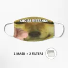 Защитная маска для лица, 100% хлопок, моющаяся