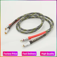 audiocrast 2 male to 2 male rca audio stereo subwoofer cable hi fi sound audio cord for home theater hdtv amp