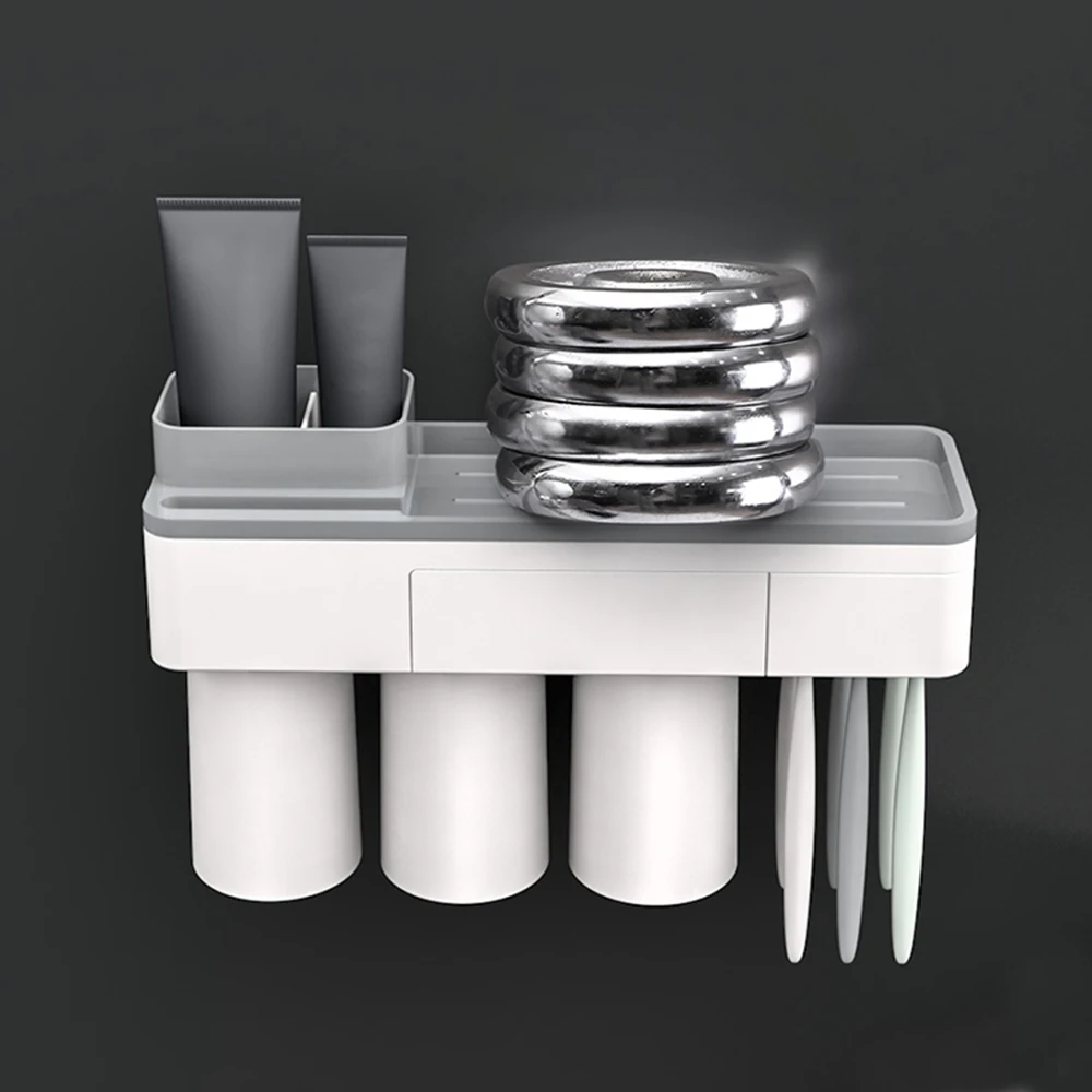 Держатель для зубной щетки Магнитная Адсорбция перевернутая чашка настенное