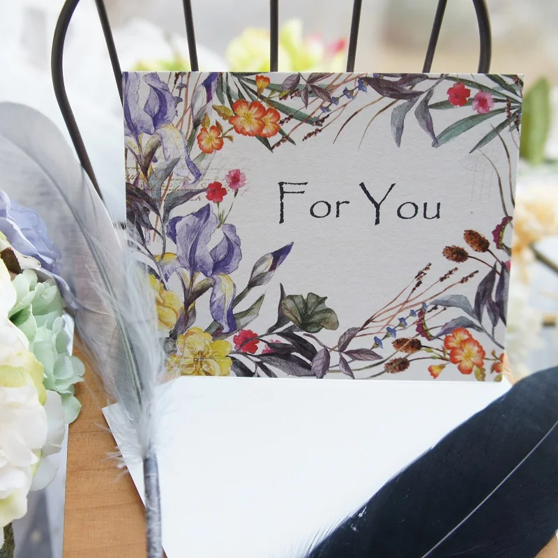 50 шт. мини открытки для скрапбукинвечерние с акварелью|message card|christmas party invitationscard